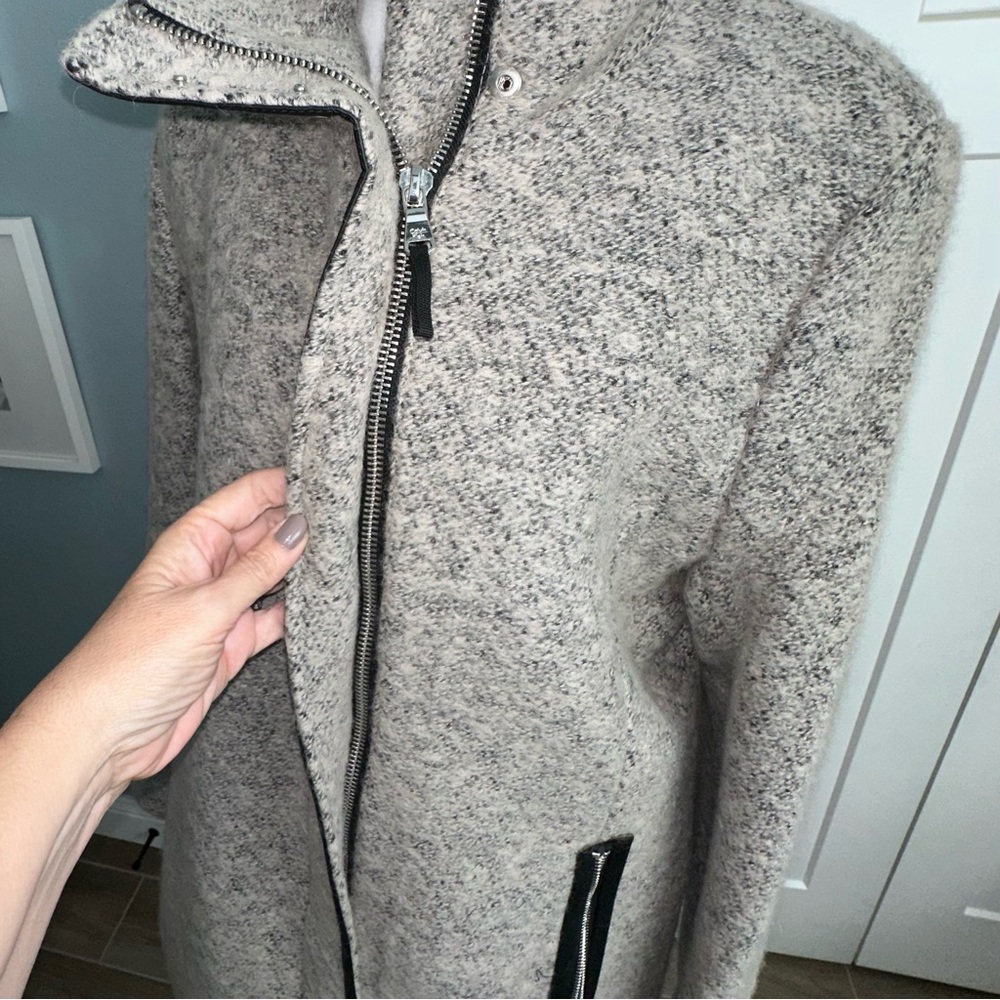 Women's Calvin Klein Gray Wool Blend Walker Coat - XL - NWOT - Picture 3 of 9